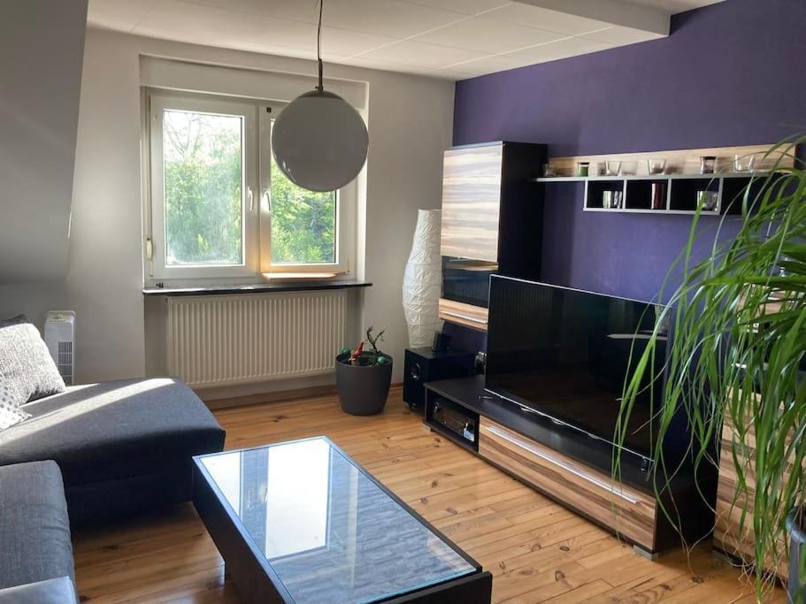 Sonnige Etagen-Wohnung, Alleinige Nutzung, Wasserbett Neunkirchen  Exteriér fotografie
